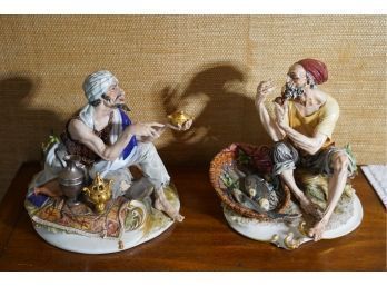 LOT OF 2 PORCELAIN MADE IN GERMANY FIGURES