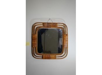 MCM BAMBOO STYLE SMALL HANGING MIRROR