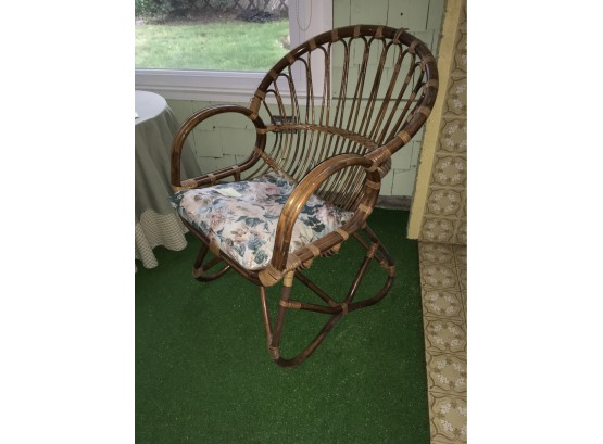 Rattan Wicker Chair, Vintage