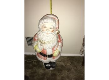 Vintage Santa Claus Plastic Mold, Weighted