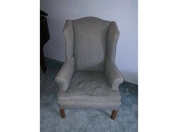 VINTAGE WINGBACK CHAIR WITH ROLLED ARMS (1 OF 2)