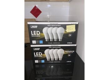 (7) 100 WATT LED DIMMABLE REPLACEMENT BULBS BY FEIT ELECTRIC