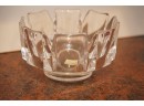 Heavy SIGNED GLASS CANDY BOWL BY ORREFON