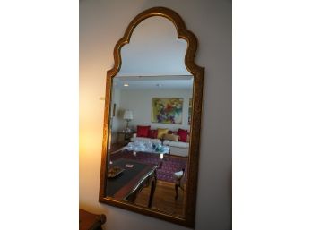 Provincial Unique Shaped Gold Gilded Wall Hanging Mirror.
