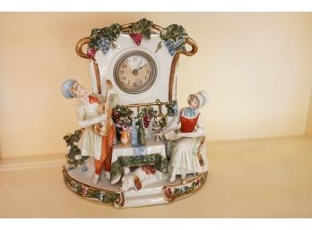 ANTIQUE FESTIVE CLOCK MADE IN GERMANY