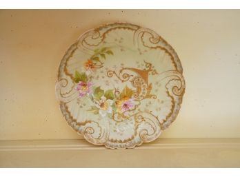 HAND PAINTED-BEAUTIFUL DECORATIVE LIMOGE PLATE