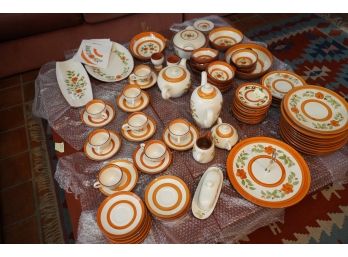 87 PIECE STANGL HAND PAINTED CHINA SET