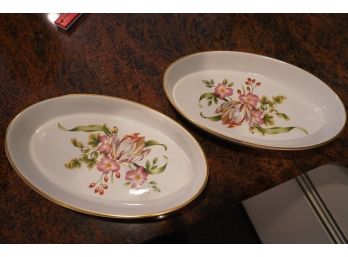 PAIR OF ROYAL WORCESTER PERSHORE DISHES