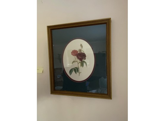 WOODEN FRAME PRINT OF FLOWERS