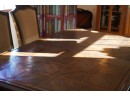 ANTIQUE DESIGN SOLID WOOD DINING TABLE WITH 4 CHAIRS (READ INFO)