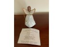 PORCELAIN ANGEL DECORATIVE FIGURINE 'A DAUGHTERS LOVE' WITH CERTIFICATE OF AUTHENTICITY