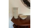 LOT OF LENOX PIECES. VASE AND BOWL