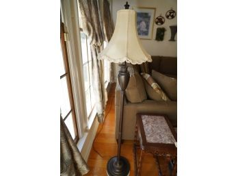 GORGEOUS TALL STANDING ANTIQUE STYLE LAMP, 59 INCHES HIGH