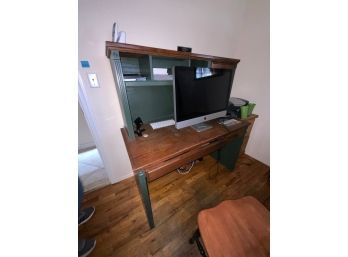 WOODEN DESK WITH PULL OUT DRAWER