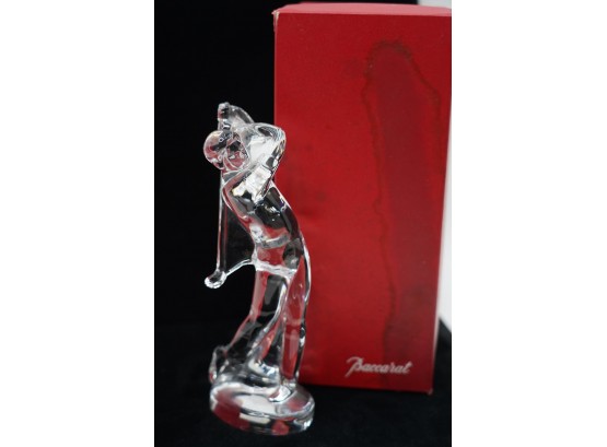 COLLECTORS ITEM-BACCARAT SIGNED GLASS FIGURINE-WITH ORIGINAL BOX