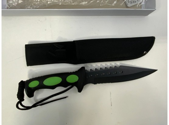TAC-EXTREME BLACK BLADE KNIFE WITH BOX