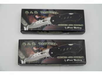 LOT OF 2 NEW S.A.R. TACTICAL SEARCH AND RESCUE POCKET KNIFE
