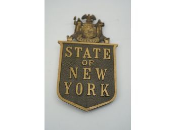 STATE OF NEW YORK METAL BADGE