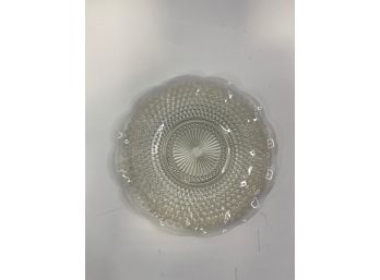 VINTAGE MOONSTONE OPALESCENT HOBNAIL GLASS DISH