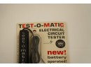 OLD NEW STOCK (2) FEDTRO TEST-O-MATIC ELECTRICAL CIRCUIT TESTER BATTERY OPERATED
