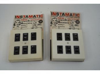 OLD NEW STOCK (2) FEDTRO INSTAMATIC 6 OUTLETS IN 1