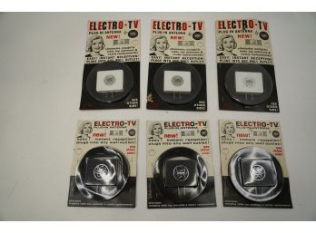 OLD NEW STOCK (6) FEDTRO ELECTRO-TV PLUG-IN ANTENNA