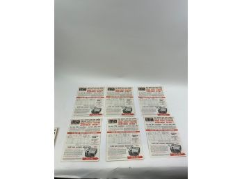 LOT OF 6 COLLECTIBLE FEDTRO IMA PAPER WORK