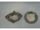 LOT OF 2 SILVER-PLATE SMALL BOWLS