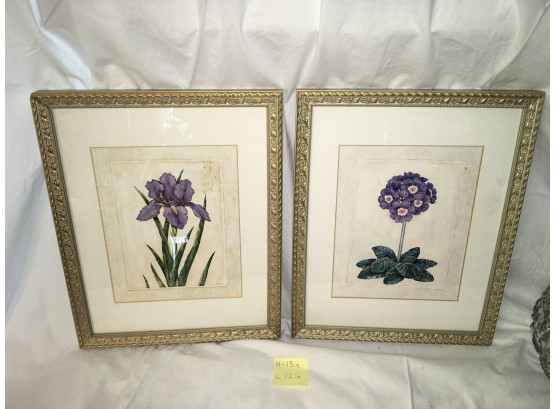 Lot Of Two Flower Prints
