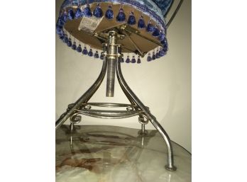 Small Provincial Make Up Chair Velvet, With Fringes
