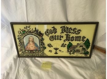 Religious, God Bless Our Home Wall Hanging