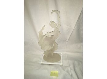 Sculpture Of Dancing Woman On Acrylic Base