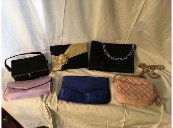 Lot Of Vintage Clutches And Handbags