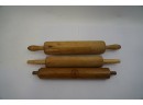 SET OF 3 SOLID WOOD FOOD ROLLERS