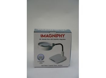 IMAGNIPHY 8X HANDS-FREE LED DESKTOP MAGNIFIER