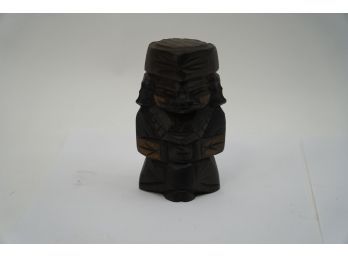 SMALL HAND CARVED WOOD FIGURINE