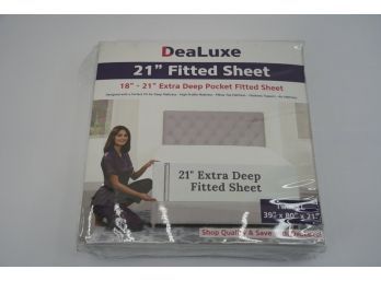 NEW DEALUXE 21 INCH FITTED SHEET