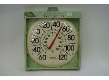 NEW 13INCH INDOOR/OUTDOOR THERMOMETER