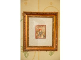PRINT OF 2 GIRLS IN A GORGEOUS GILDED FRAME