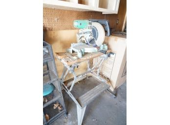 Hitachi C10FSH Miter Saw With Work Table