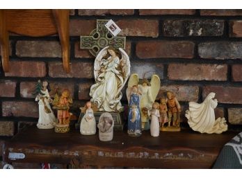 Large Bundle Of Assorted Religious Figurines