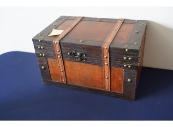 Antique Memory Box Trunk Table Top