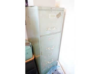 Vintage Steel Master 4 Drawer Metal File Cabinet