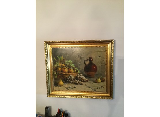 Gold Framed Painting Oil On Canvas