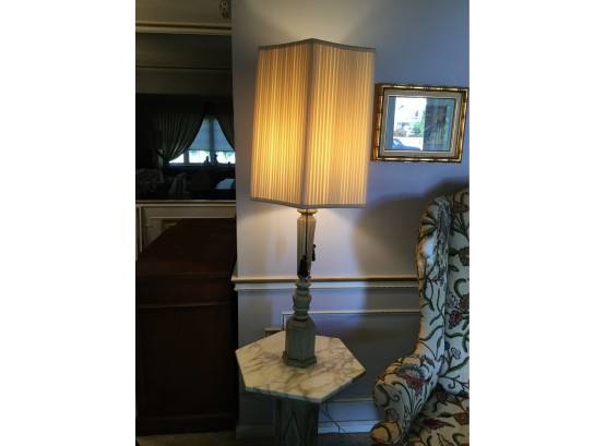 Two In One Lamp Attached To Night Stand