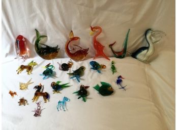 Colorful Glass Animals