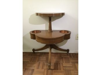 Vintage Wood Planter Table