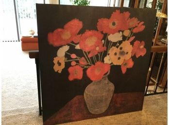 Vintage Large Floral Canvas