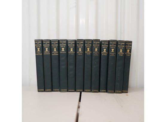 Set Of 12 Books Of  'the Works Of Eugene Field'  Copyright 1896