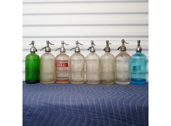 Multi Color Vintage Glass Soda Bottles